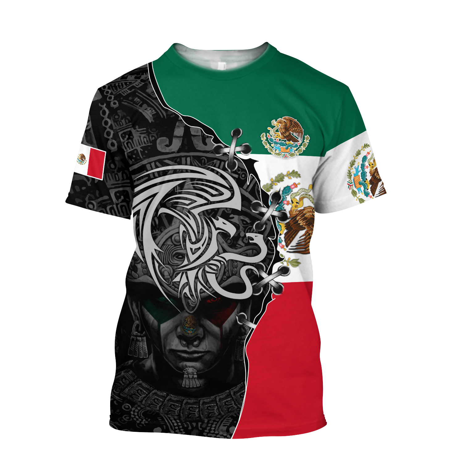 Mexican Aztec 3D All Over Printed Shirts For Men and Women