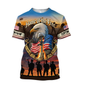 US Veteran Home Of The Free 3D All Over Printed Shirts DQB10132004