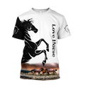 Love Horse 3D All Over Printed Shirts HVT12112001