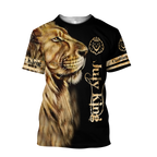 Custom Name July King Lion  3D All Over Printed Unisex Shirts