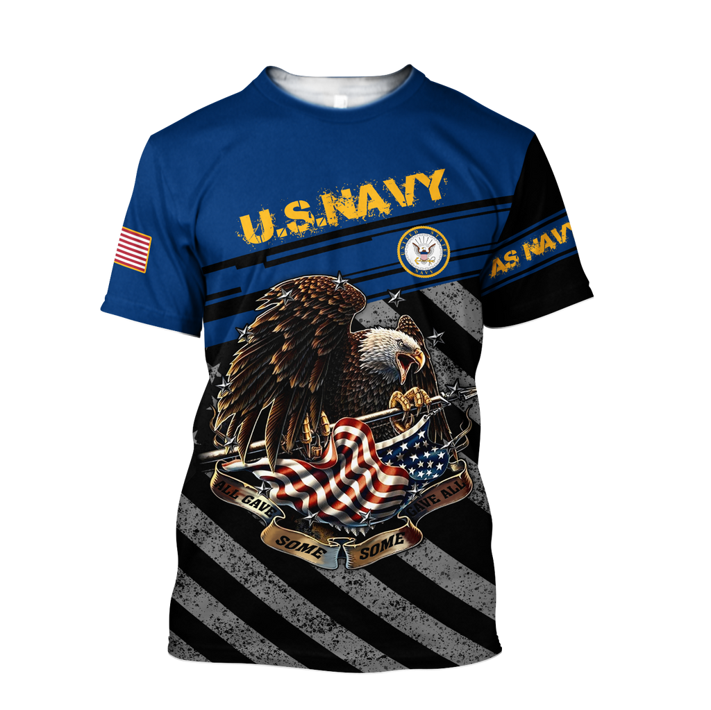 US Navy US Veteran 3D All Over Printed Shirts MH211020