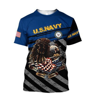 US Navy US Veteran 3D All Over Printed Shirts MH211020