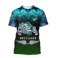 New zealand maori bulldog tattoo paua 3d all over printed shirt and short for man and women-Apparel-PL8386-T-shirt-S-Vibe Cosy™