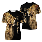 July Lion Queen 3D All Over Printed Shirt for Women
