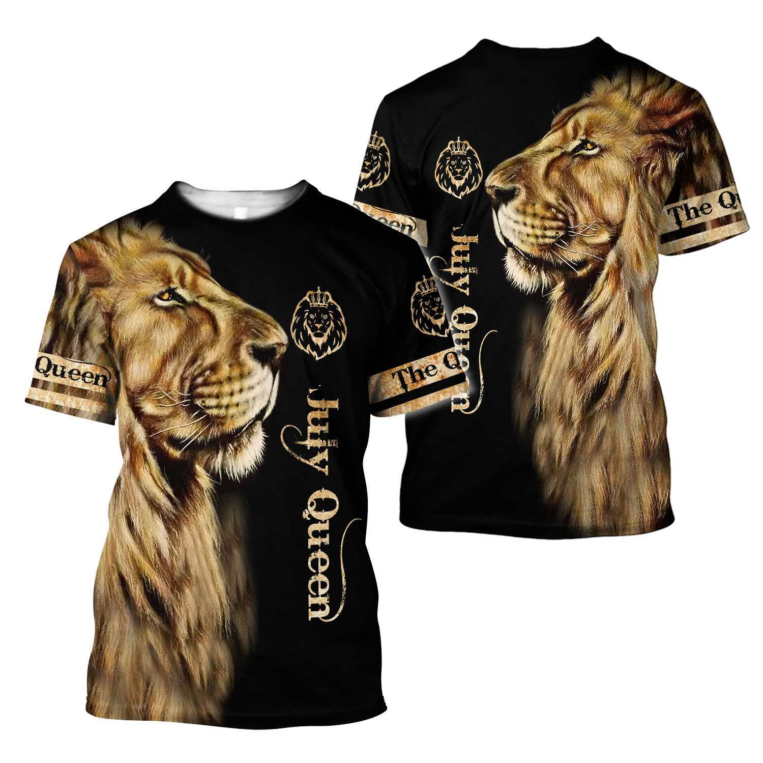 July Lion Queen 3D All Over Printed Shirt for Women