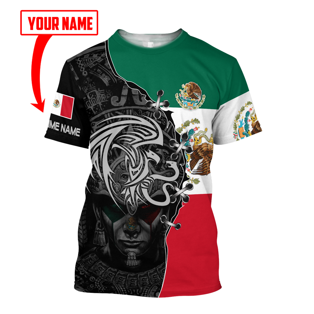 Custom Name Mexican Aztec 3D All Over Printed Shirts For Men and Women DQB06272005S