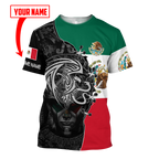 Custom Name Mexican Aztec 3D All Over Printed Shirts For Men and Women DQB06272005S