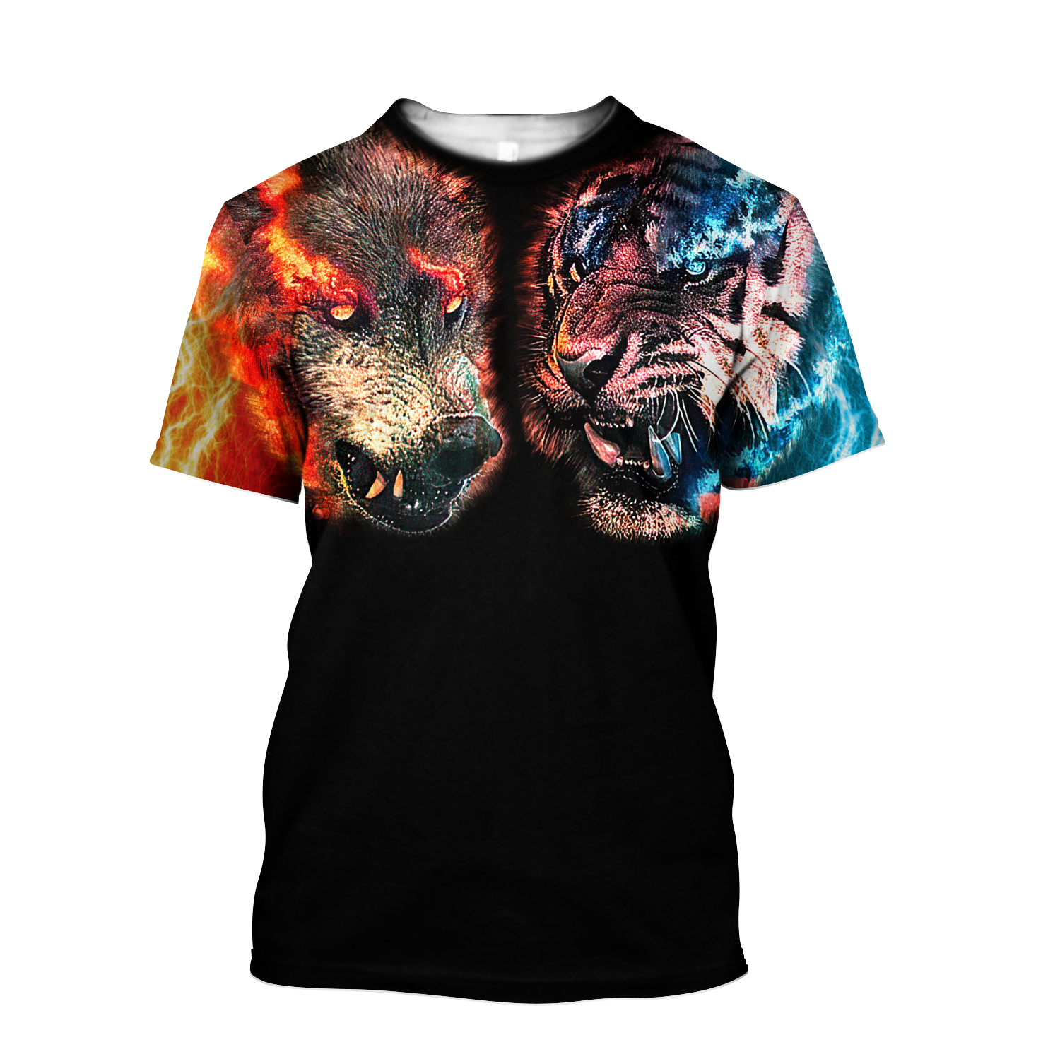 Wolf tiger 3D hoodie shirt for men and women MHST1010205