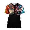 Wolf tiger 3D hoodie shirt for men and women MHST1010205