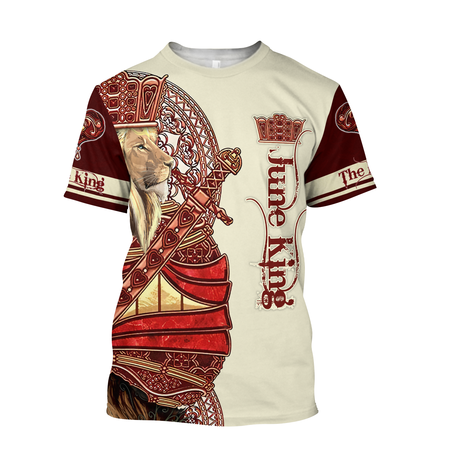 June King Lion 3D All Over Printed Unisex Shirts