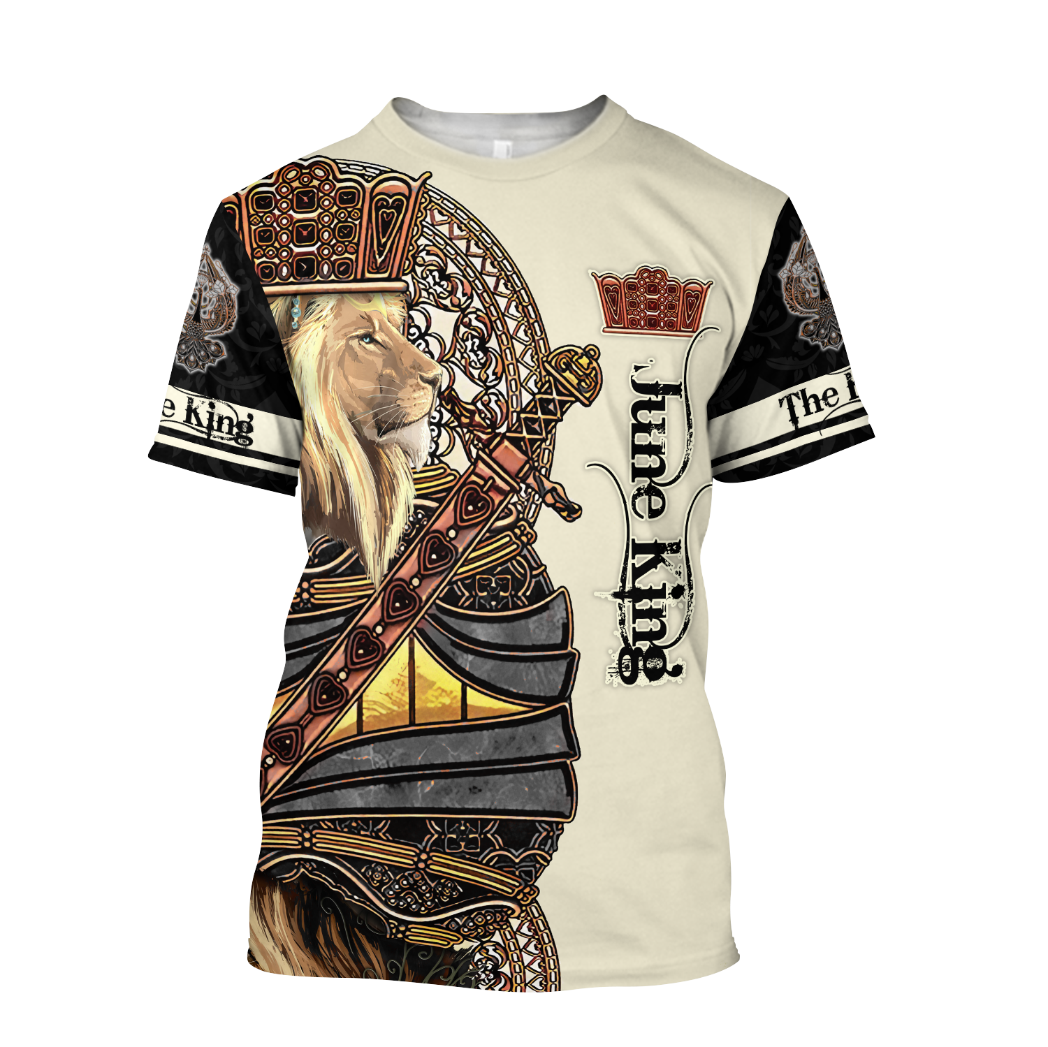 June King Lion 3D All Over Printed Unisex Shirts