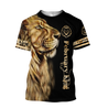 Custom Name February King Lion  3D All Over Printed  Unisex Shirt