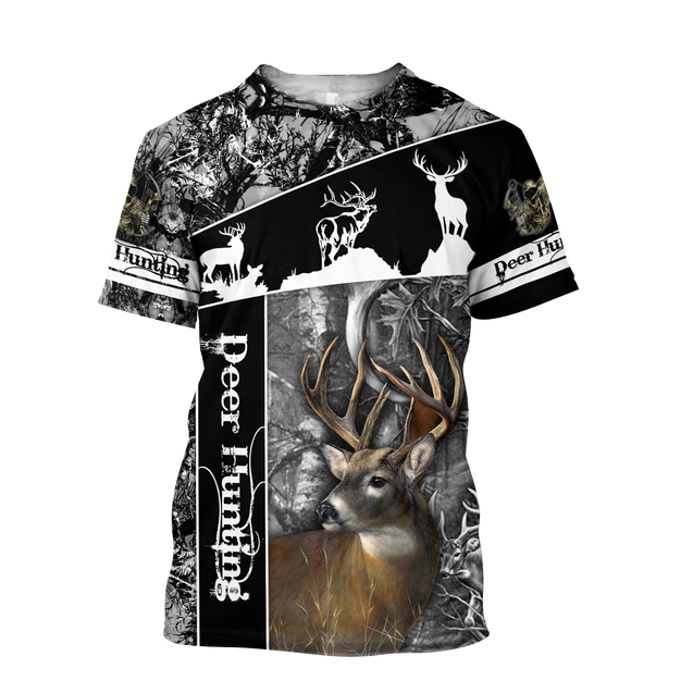 Huntaholic - Deer Hunting 3D All Over Printed Shirts For Men And Woman