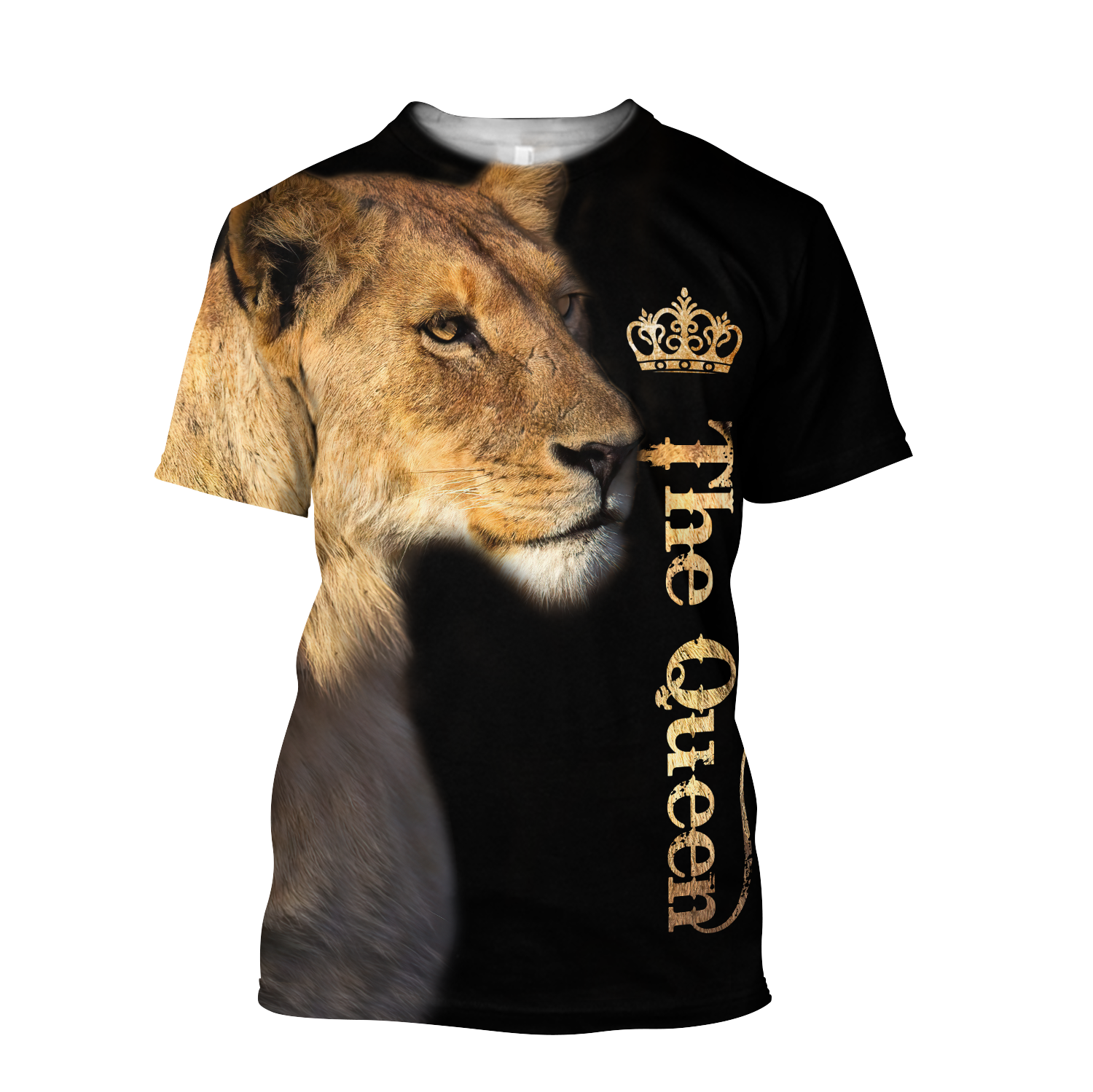 Queen Lion 3D All Over Printed Unisex Shirts