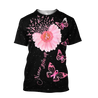 Breast Cancer-Never Give Up 3D All Over Printed Shirts For Men and Women DQB07212008-Apparel-TA-Hoodie-S-Vibe Cosy™