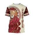 October Lion Queen 3D All Over Printed Shirt for Women