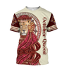 October Lion Queen 3D All Over Printed Shirt for Women