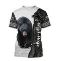 All Over Printed Bear Hoodie MEI09262001-MEI