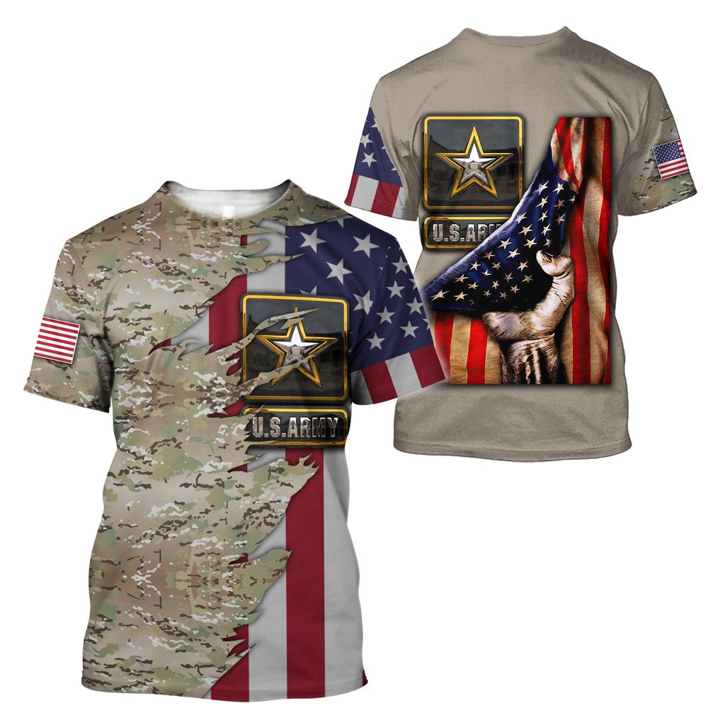 US Army 3D All Over Printed Shirts  MH1210201