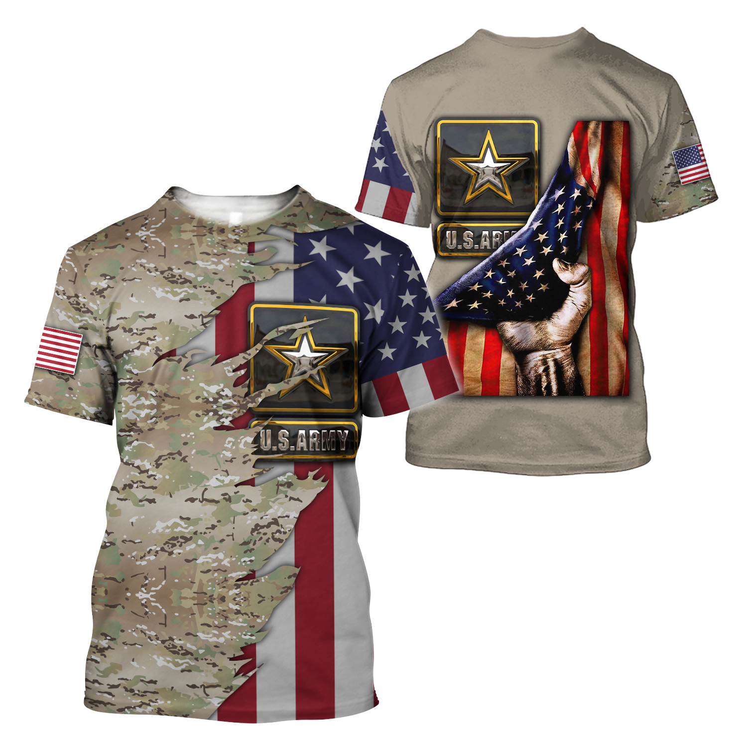 US Army 3D All Over Printed Shirts  MH1210201