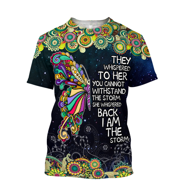 I Am The Storm-Butterfly Combo 3D All Over Print Shirts DQB08032007S