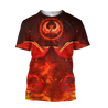 Beautiful Phoenix Hoodie Shirt for Men and Women HHT08102002