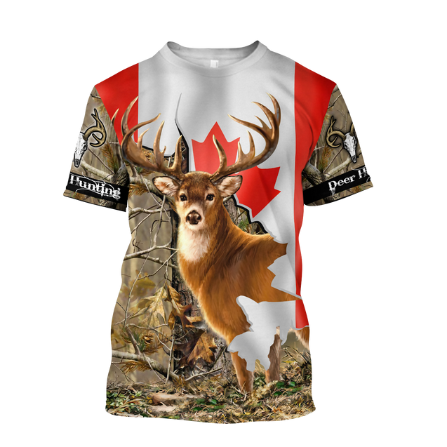 Deer Hunting Canada 3D All Over Printed Shirts For Men LAM