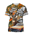 Hunting Bucks and Driving Trucks 3D All Over Print Hoodie DQB09242001