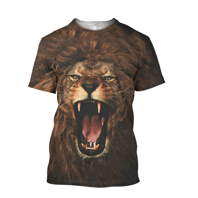 The Alpha King Lion Over Printed Hoodie