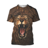 The Alpha King Lion Over Printed Hoodie