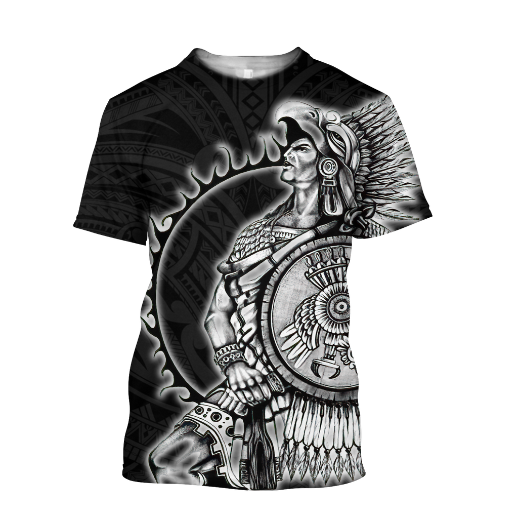 Mexican Aztec Warrior 3D All Over Printed Shirts DQB07162001