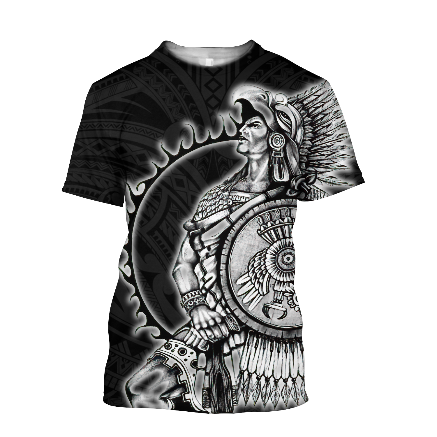 Mexican Aztec Warrior 3D All Over Printed Shirts DQB07162001
