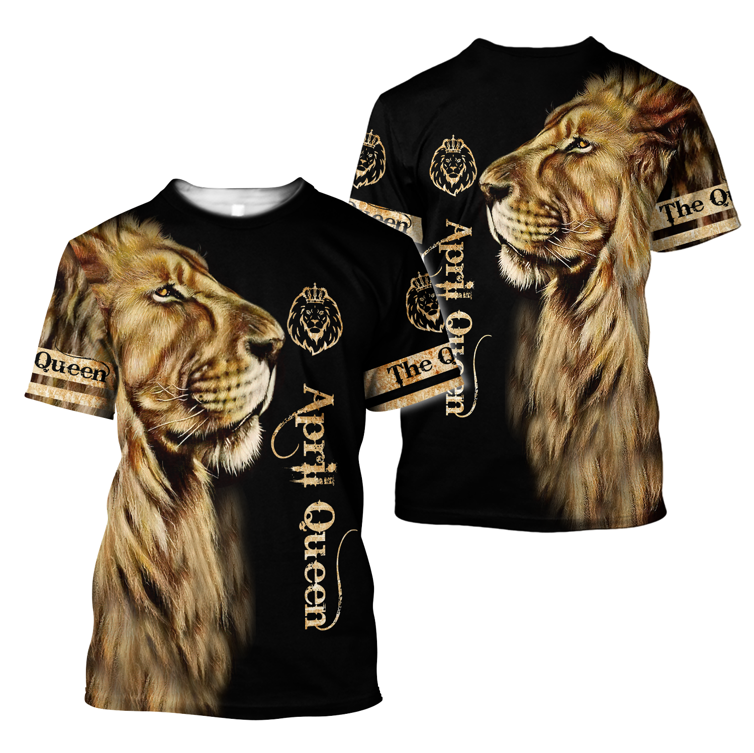 April Lion Queen 3D All Over Printed Shirt for Women