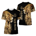 April Lion Queen 3D All Over Printed Shirt for Women
