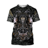 Skull King All Over Printed Hoodie For Men And Women MEI