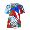 Puerto Rico Sol Taino Art Painting Shirt QB06202004-Apparel-TQH-T-Shirt-S-Vibe Cosy™