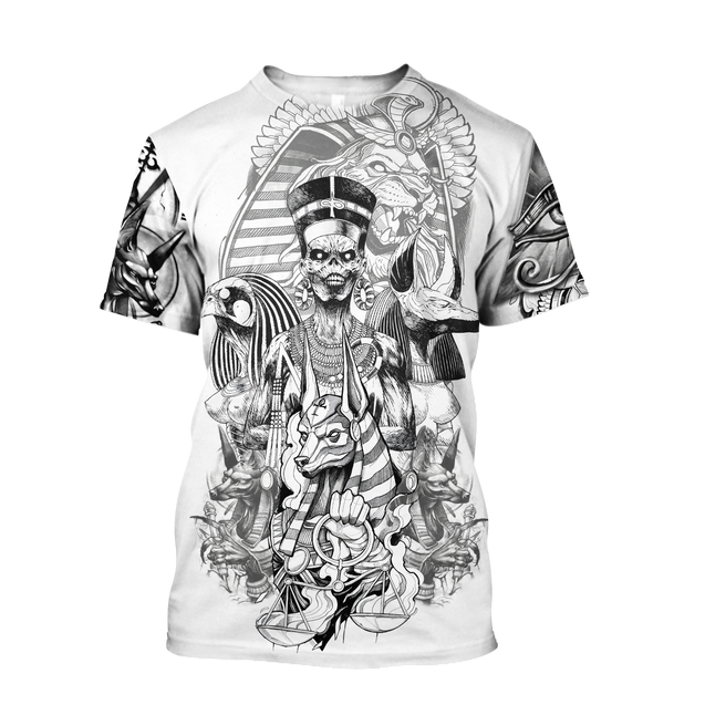 3D God of Egypt Tattoo Over Printed Shirt for Men and Women