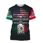 American Grown With Mexican Roots 3D All Over Printed Shirts For Men and Women QB06112003