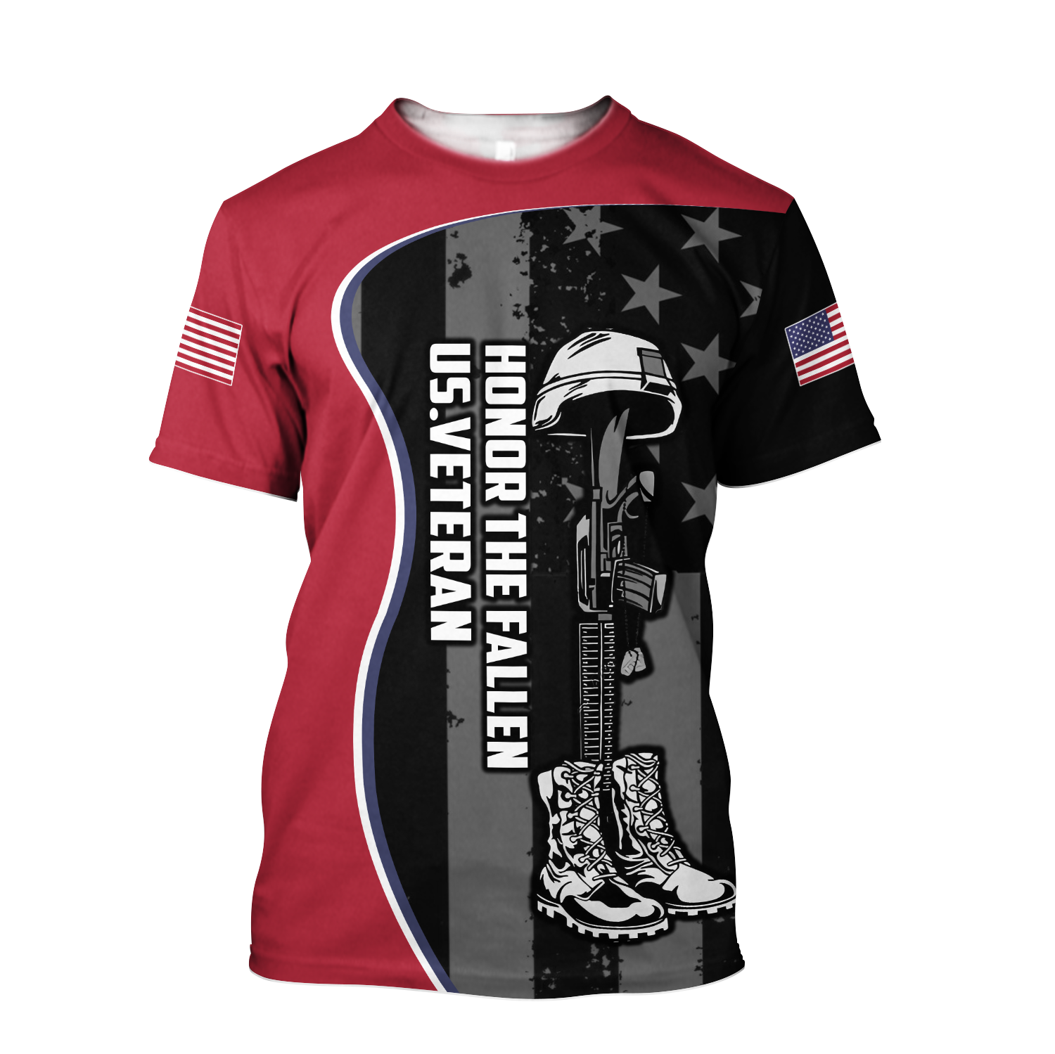 US Veteran Honor The Fallen 3D All Over Printed Shirts For Men and Women TA09152005