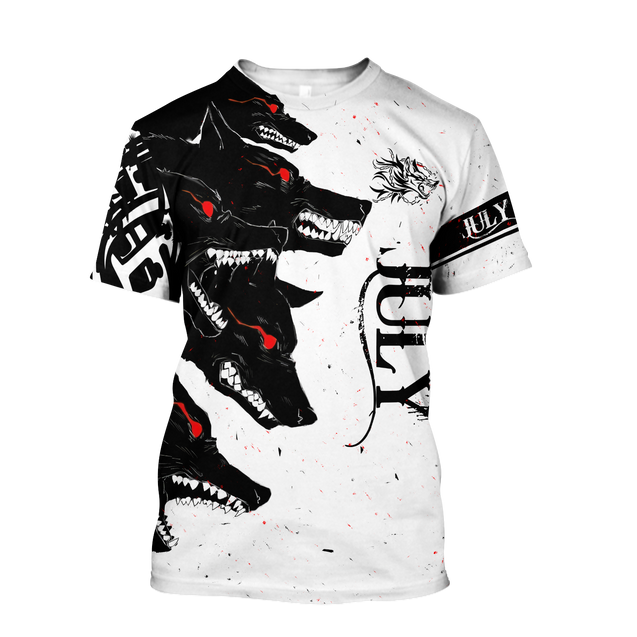 The Dark Wolf July 3D All Over Printed Unisex Deluxe Hoodie ML