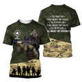 US Army US Army Veteran 3D All Over Printed Shirts For Men and Women