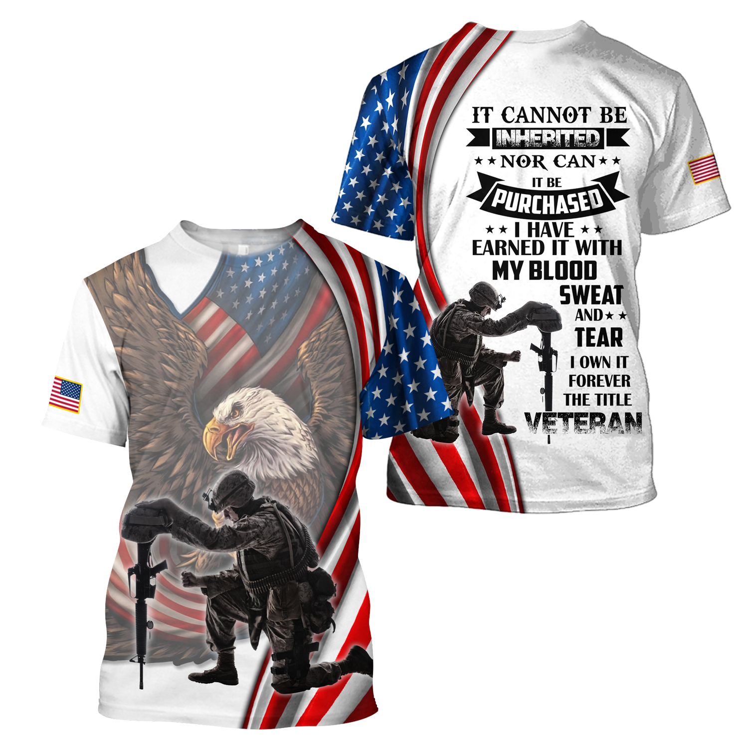 I Own It Forever The Title Veteran US Veteran 3D All Over Printed Shirts For Men and Women DQB09162002S