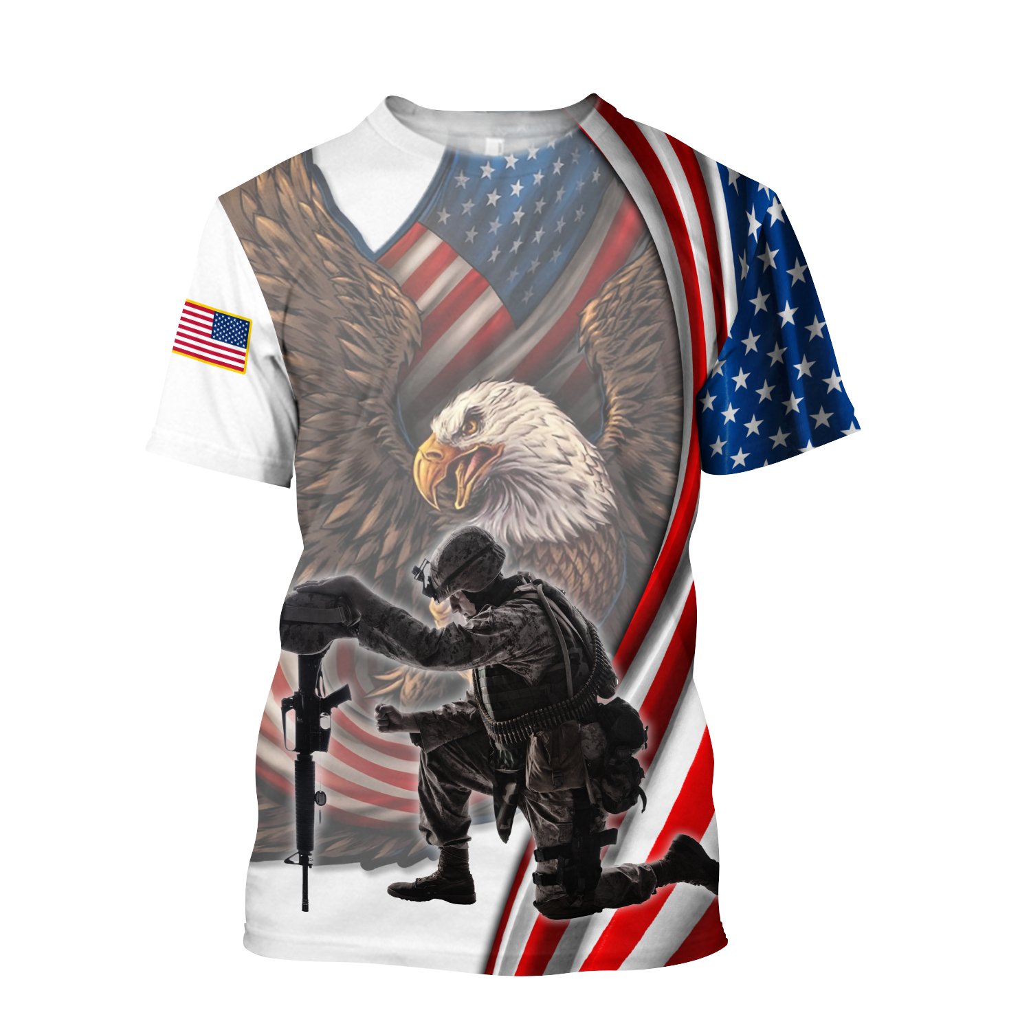 If You Haven't Risked Coming Home Under A Flag US Veteran 3D All Over Printed Shirts For Men and Women