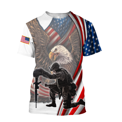 If You Haven't Risked Coming Home Under A Flag US Veteran 3D All Over Printed Shirts For Men and Women