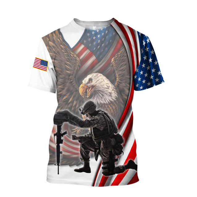 If You Haven't Risked Coming Home Under A Flag US Veteran 3D All Over Printed Shirts For Men and Women