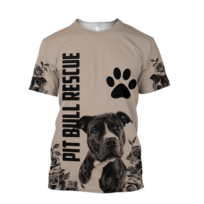 3D Unisex Shirts Pit Bull Rescue HVT03112003