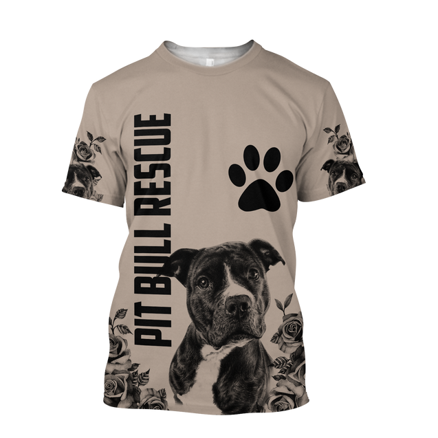 3D Unisex Shirts Pit Bull Rescue HVT03112003