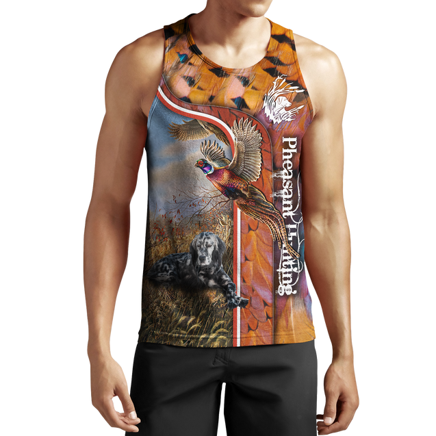 Pheasant Hunting Setter 3D All Over Printed Shirts For Men And Women JJ050202-Apparel-MP-Tank Top-S-Vibe Cosy™