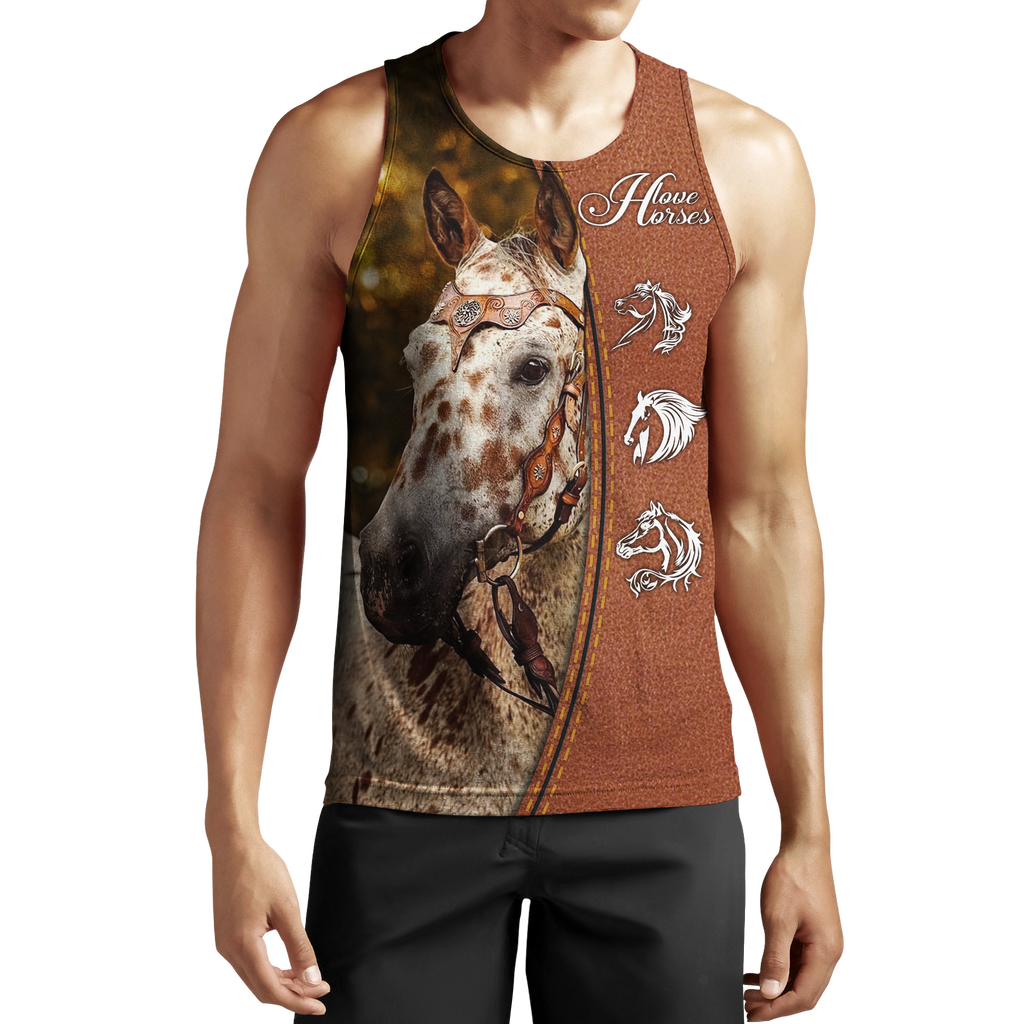 Appaloosa Horse 3D All Over Printed Shirts JJ070503-Apparel-TA-Tank Top-S-Vibe Cosy™