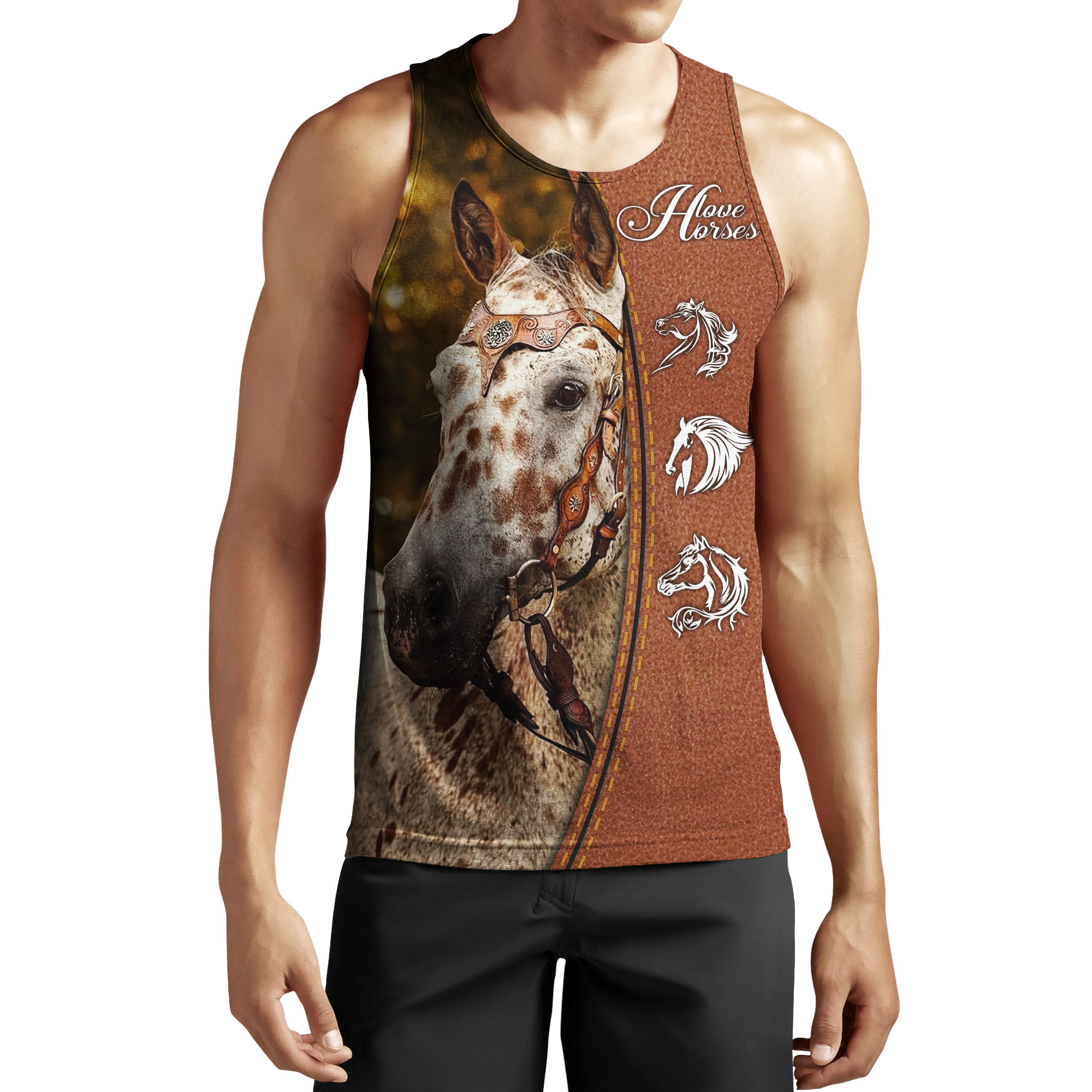 Appaloosa Horse 3D All Over Printed Shirts JJ070503-Apparel-TA-Tank Top-S-Vibe Cosy™